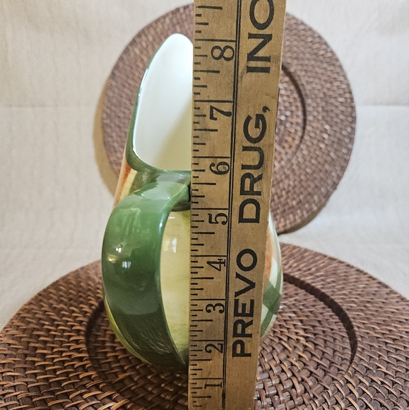 MCM Vintage Metlox Vernonware TAM O' SHANTER Plaid Gingham Glaze Pitcher Jug - Picture 8 of 13